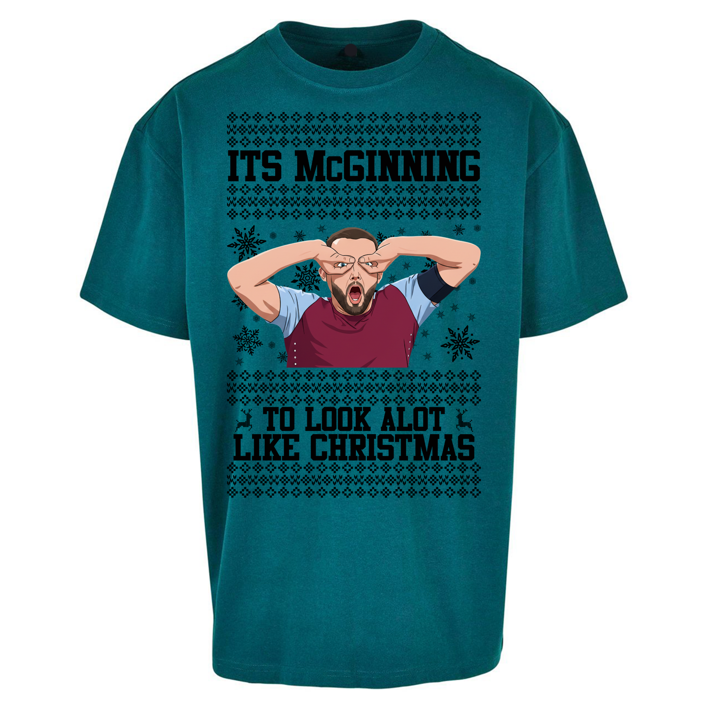John McGinn Christmas Oversized T Shirts