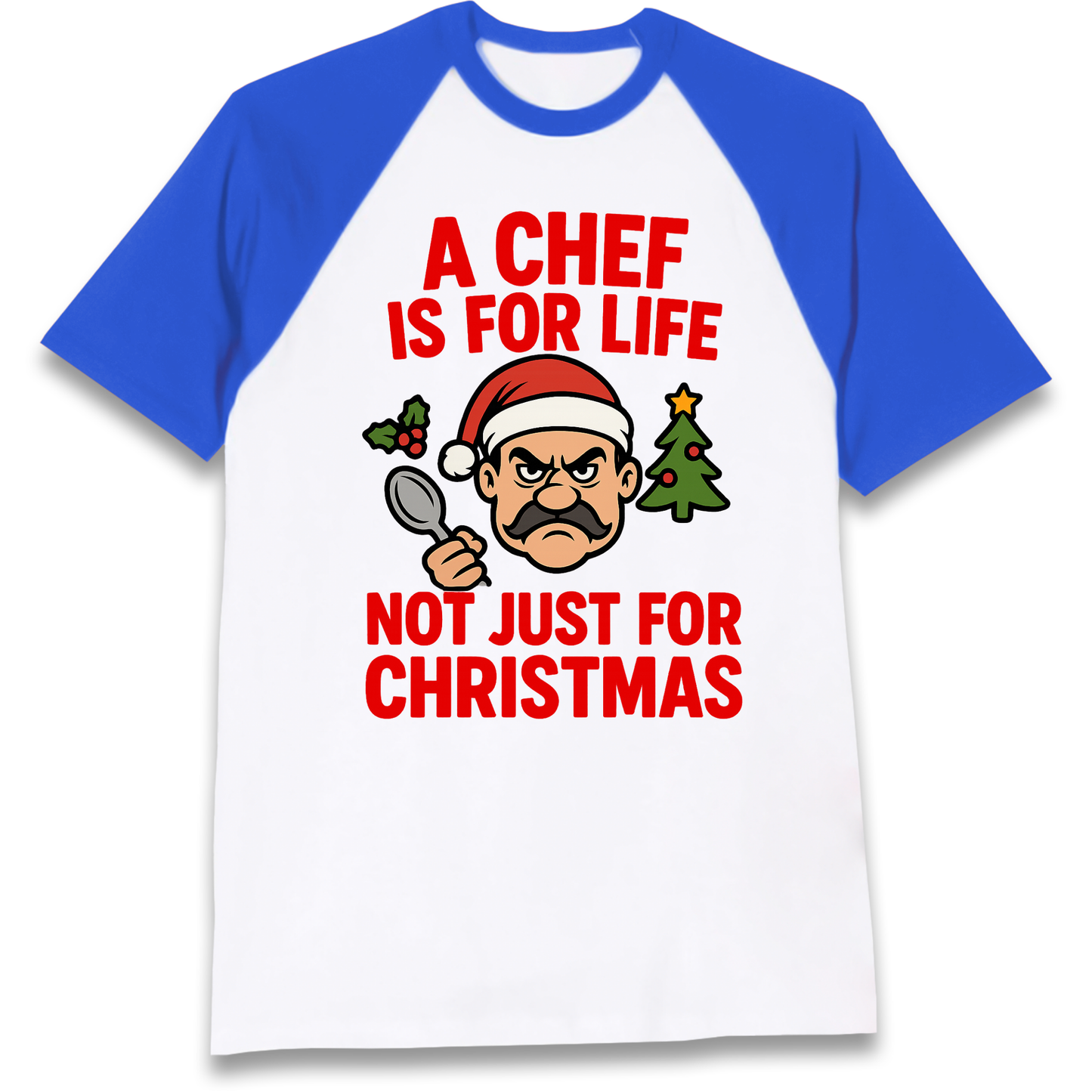 Chef Christmas Raglan T Shirt