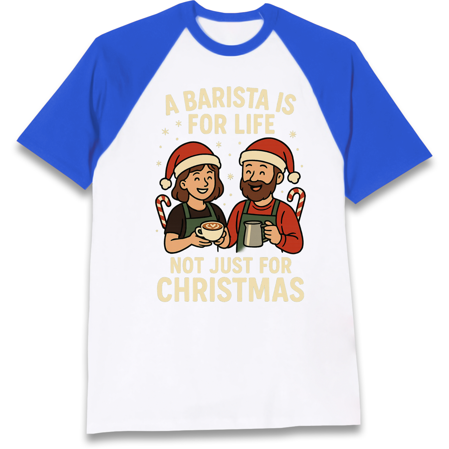 Barista Christmas Raglan T Shirt