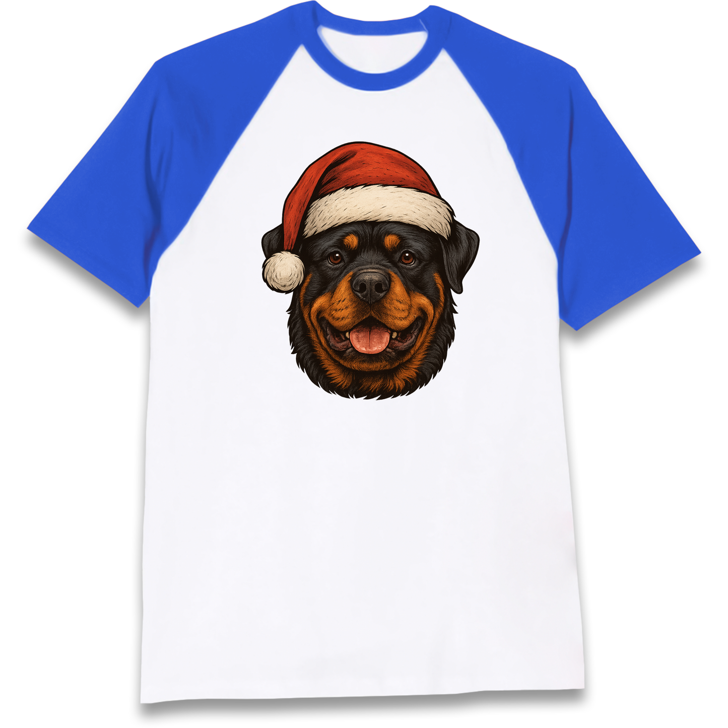 Rottweiler Christmas Raglan T Shirt