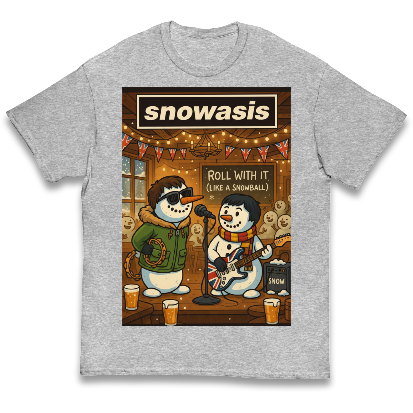 Snowasis Roll Christmas Kids T Shirt