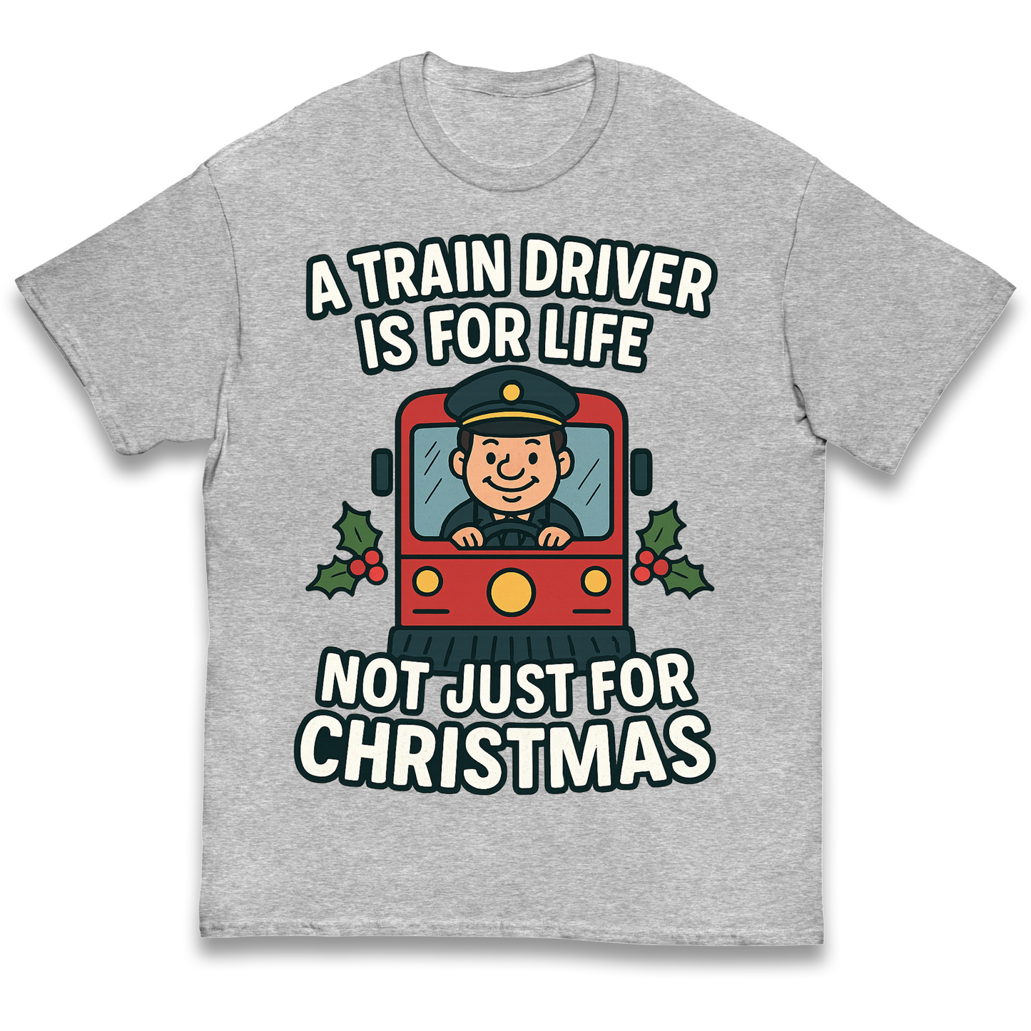 Train Driver Christmas Kids T Shirt