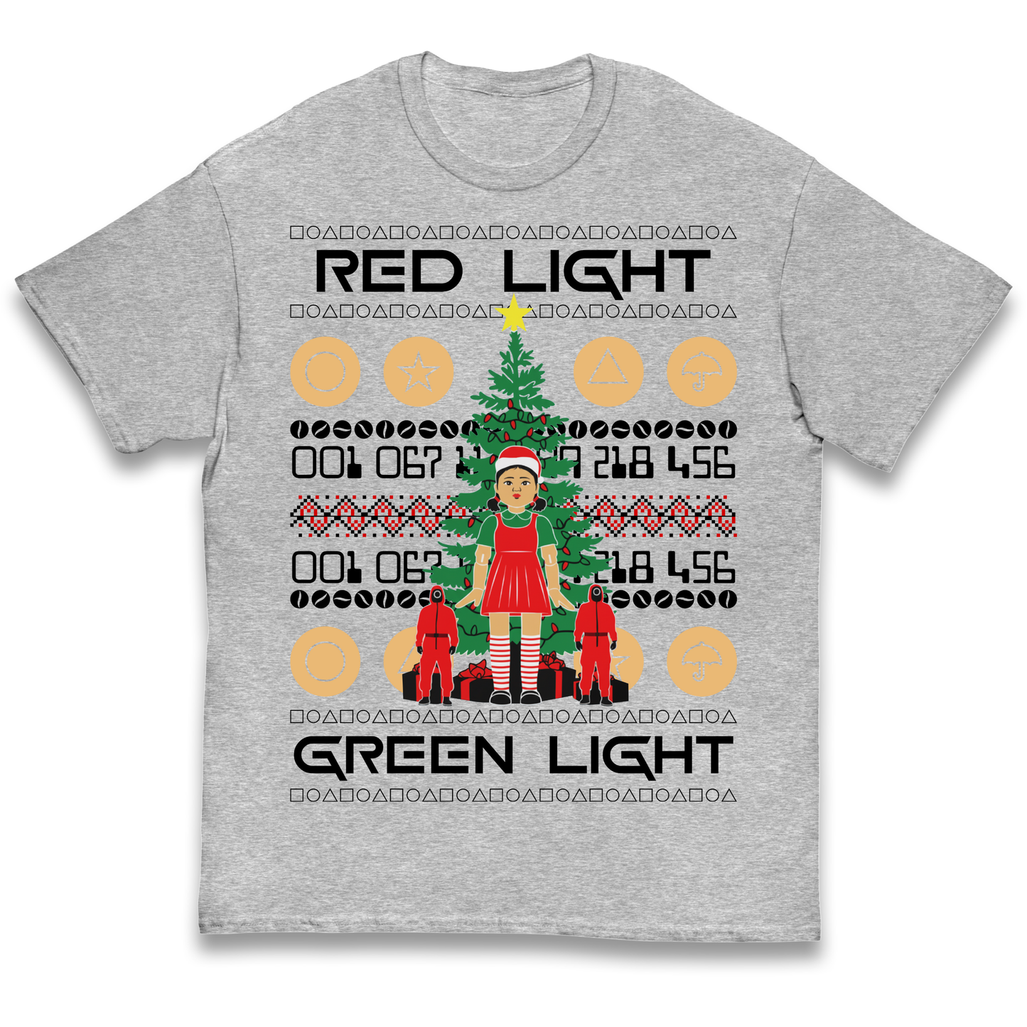 Squid Game Christmas Kids T Shirt