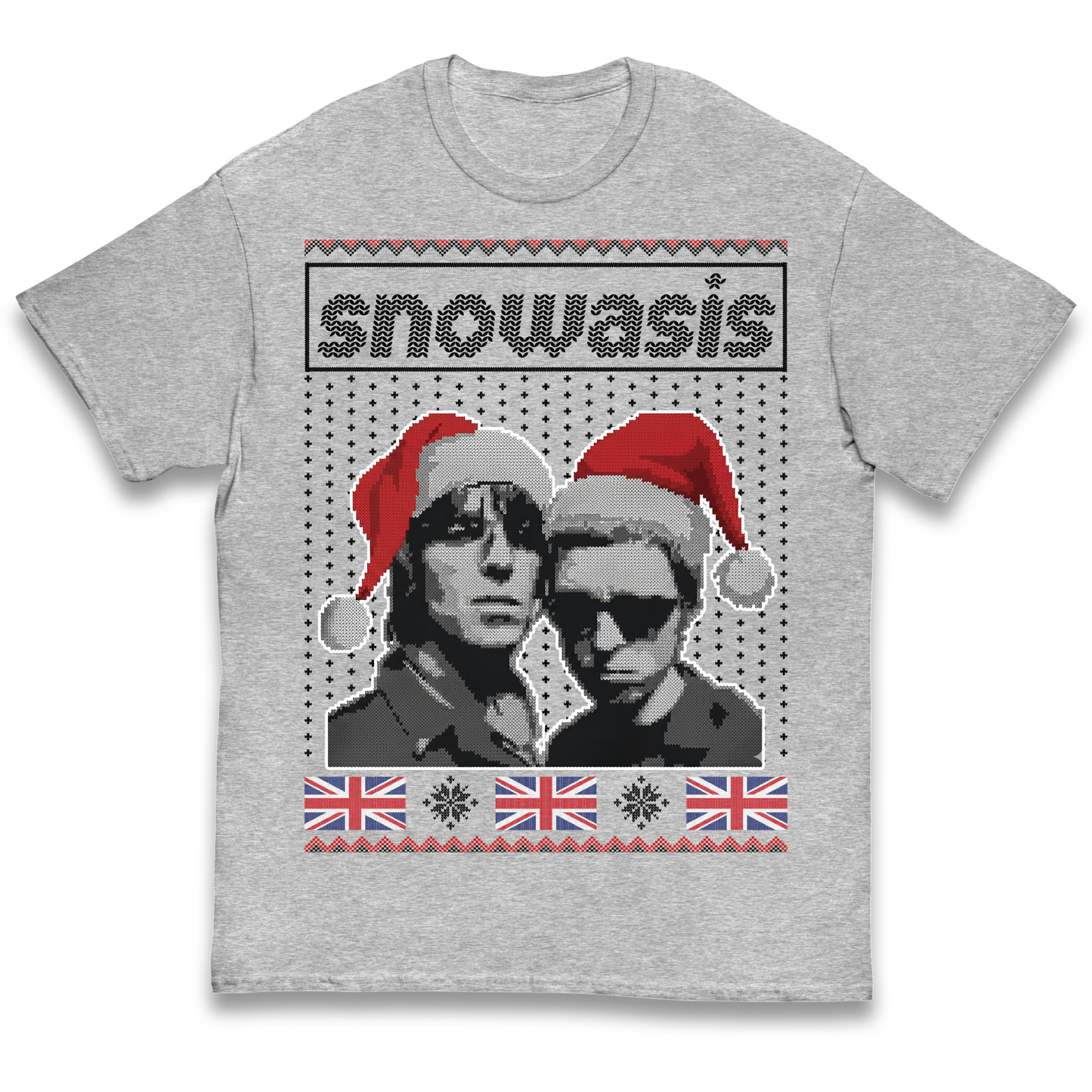 Snowasis Union Jack Christmas Kids T Shirt