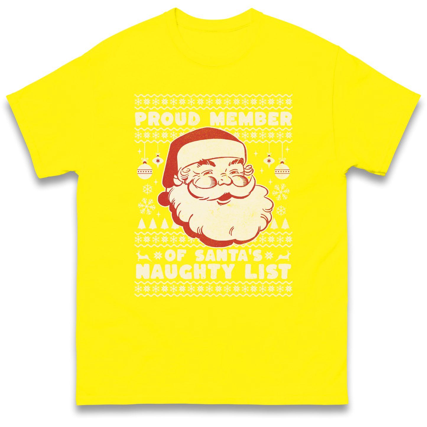 Proud Member Of Santas Naughty List Christmas T Shirt