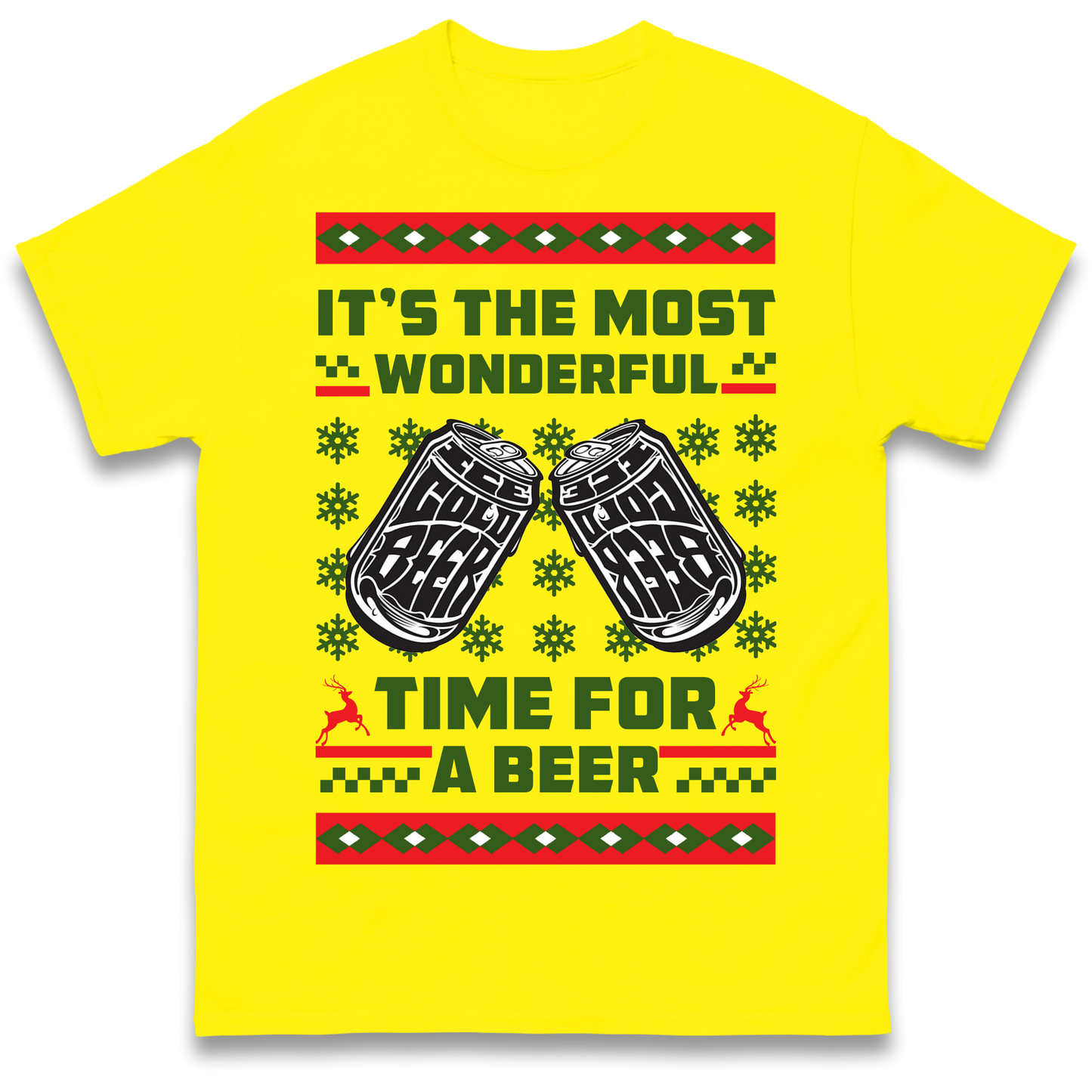Its The Most Wonderful Time For A Beer Christmas T Shirt