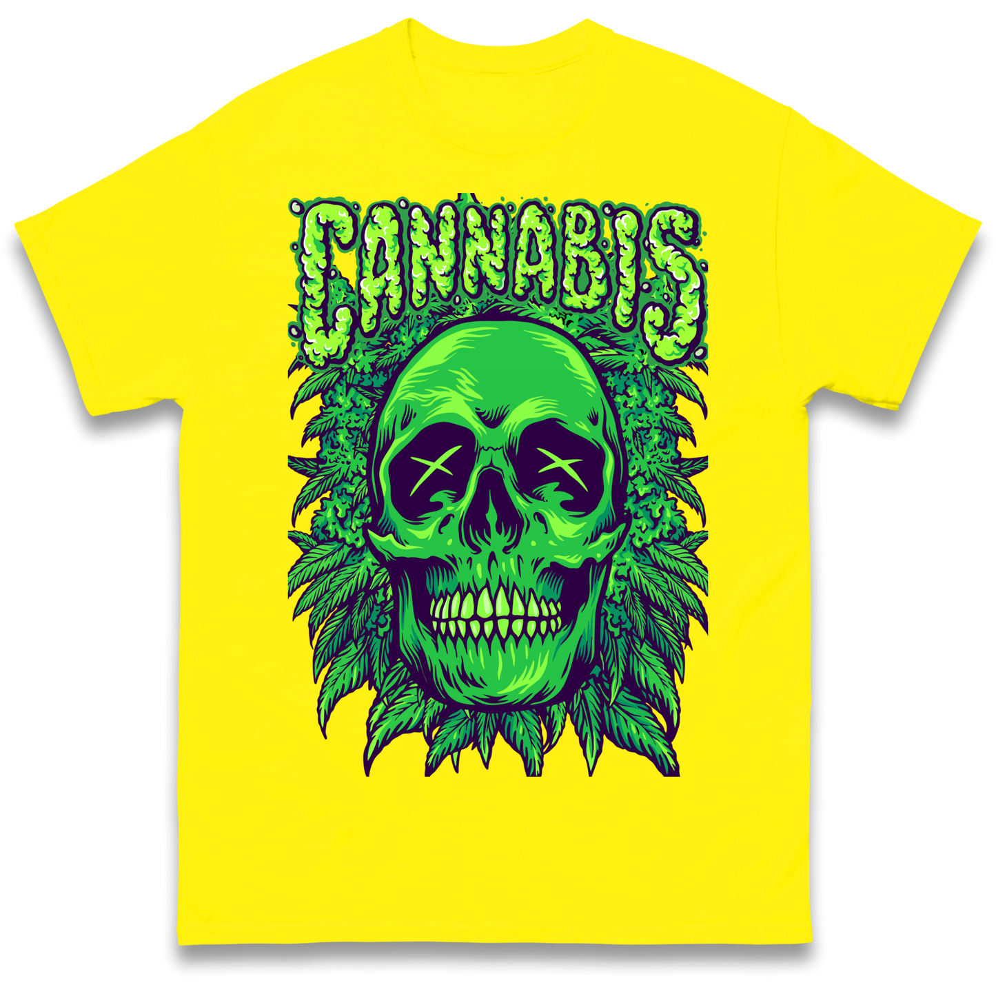 Cannabis Skull T Shirt