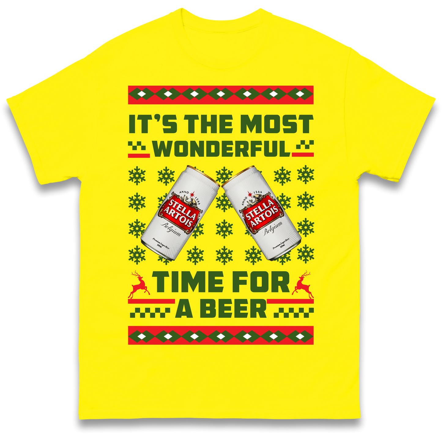 Its The Most Wonderful Time for A Beer Stella Christmas T Shirt