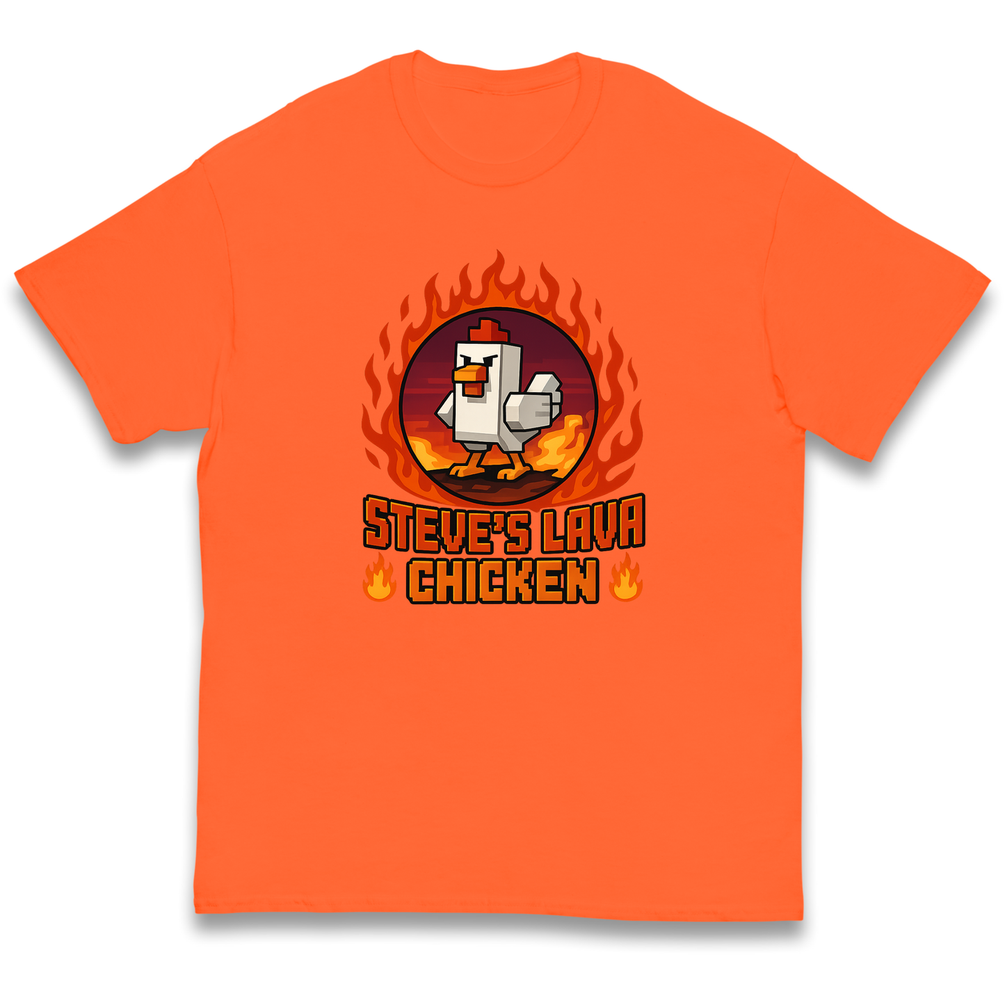 Steve Lava Chicken Kids T Shirt