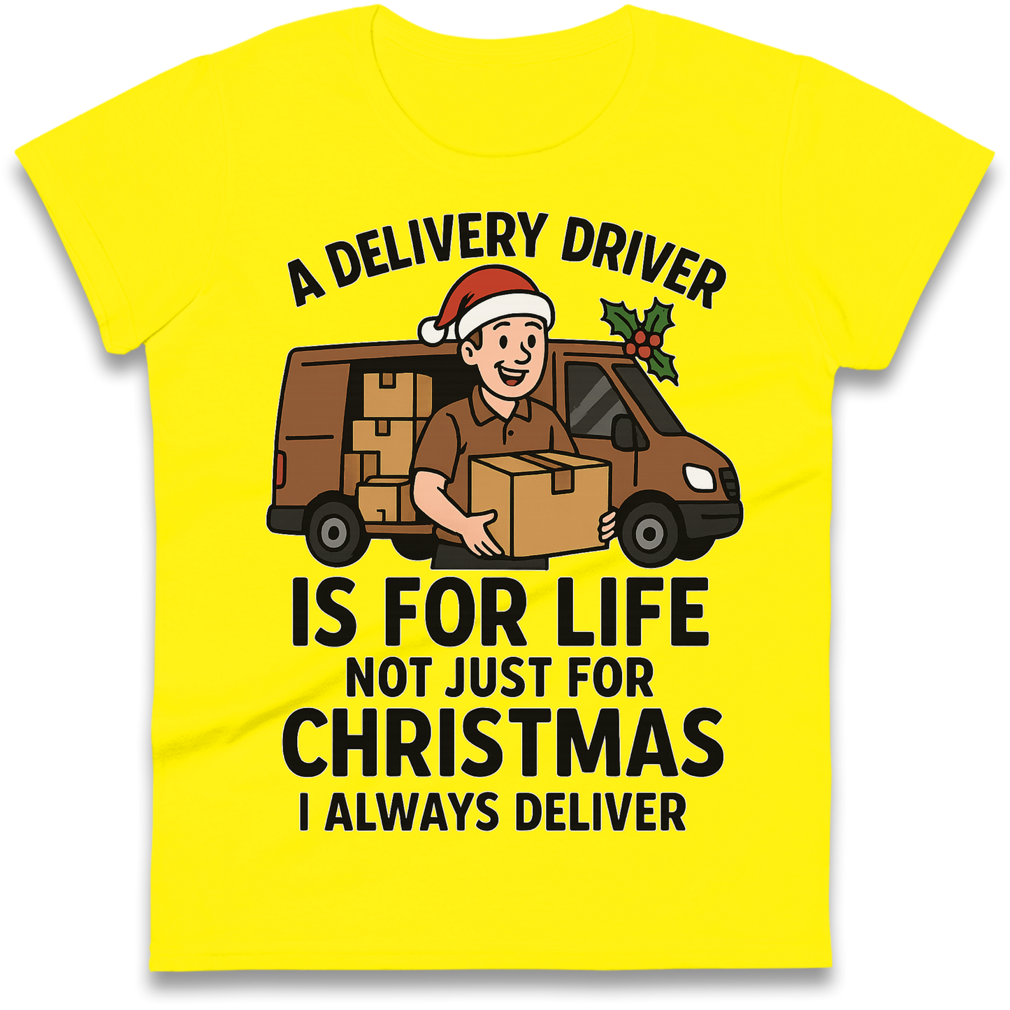 Delivery Driver Christmas Ladies Shirt