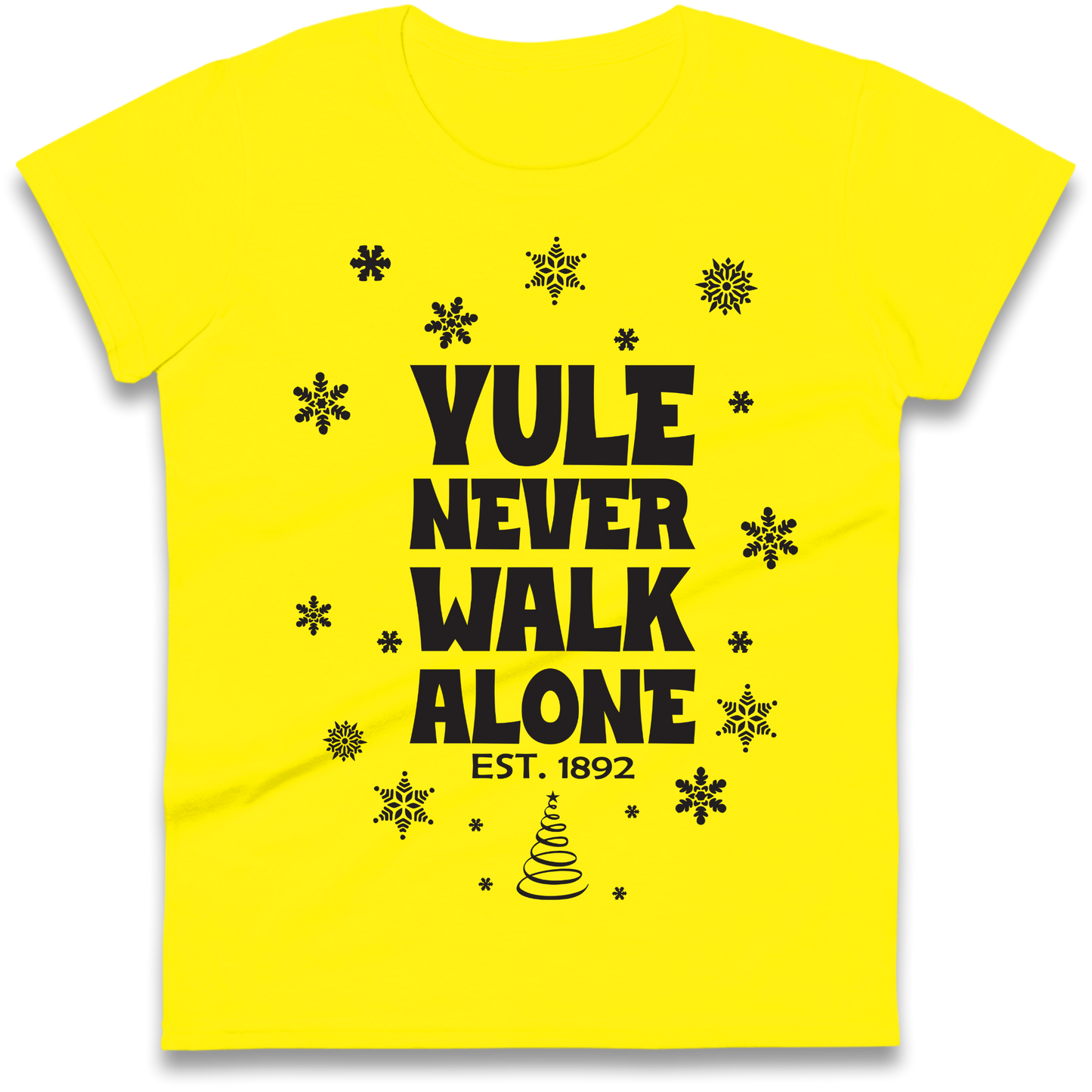 Yule Never Walk Alone Liverpool Christmas Ladies Shirt