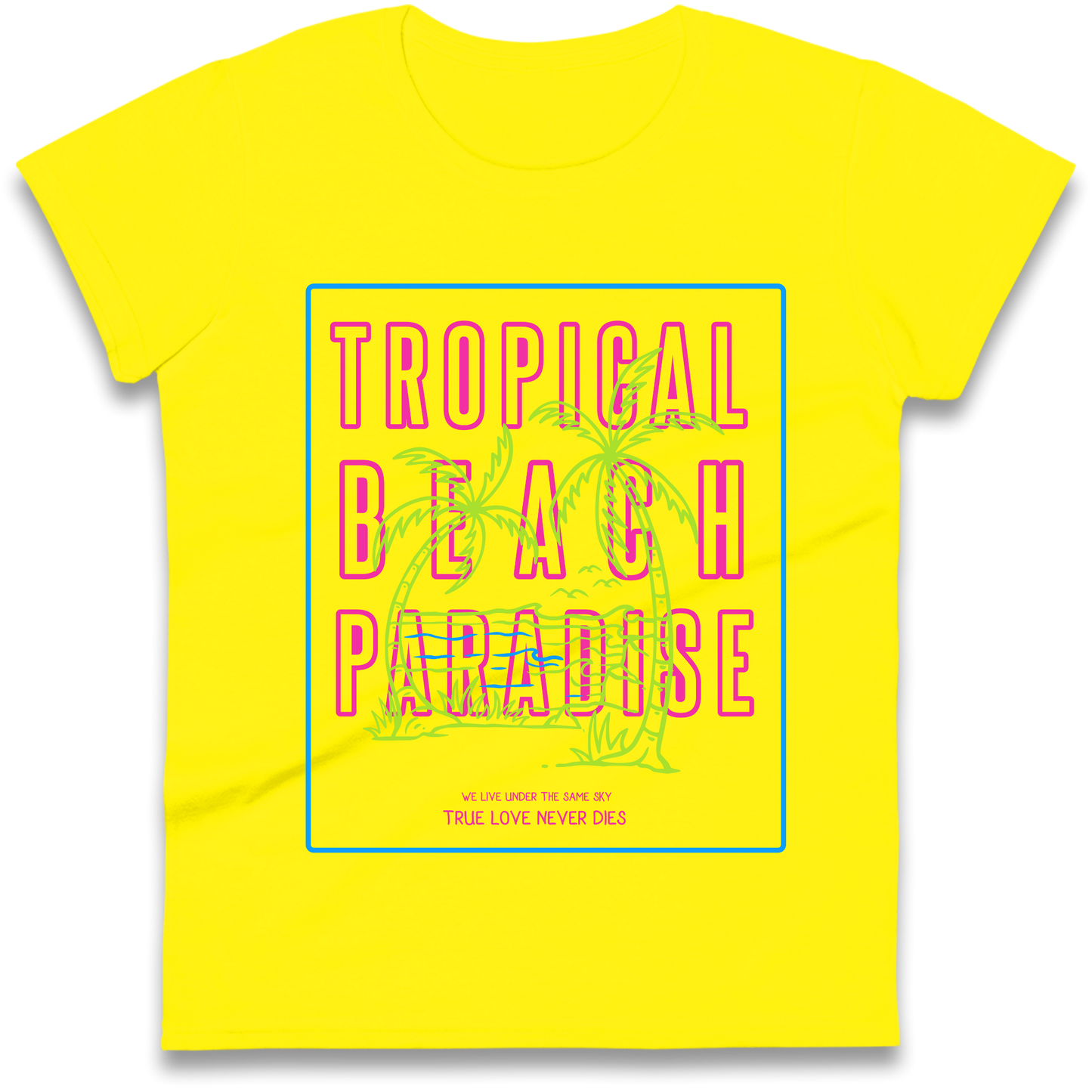 Tropical Beach Paradise Ladies Shirt