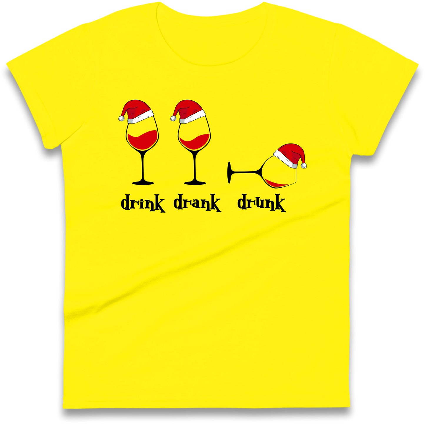 Drink Drank Drunk Ladies Shirt