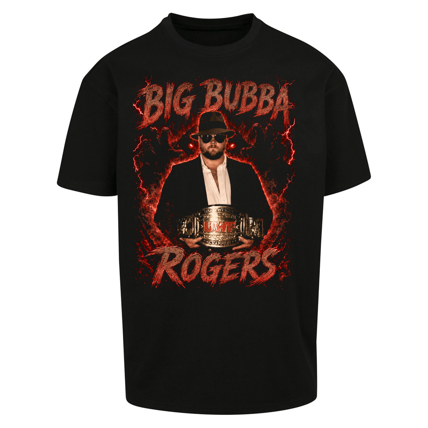 Big Bubba Rogers Big Boss Man WWF Oversized T Shirts