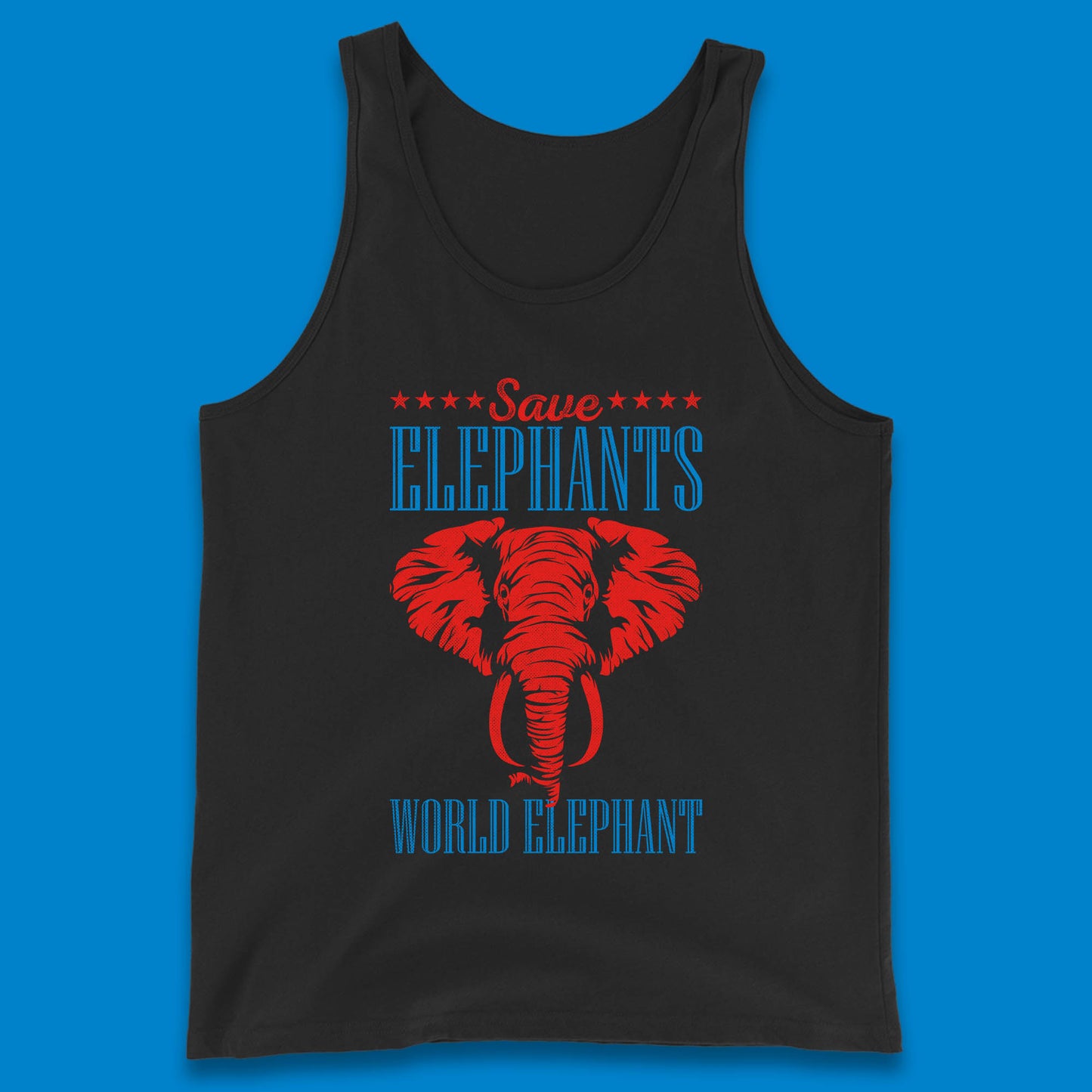 Save The Elephants World Elephant Day Zoo Animal Wildlife Tank Top