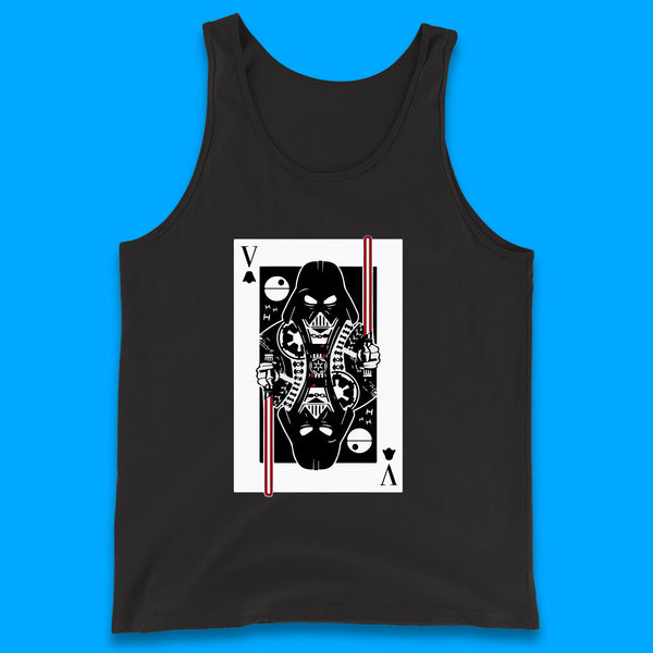Star Wars Fictional Character Darth Vader Playing Card Vader King Card Sci-fi Action Adventure Movie 46th Anniversary Tank Top
