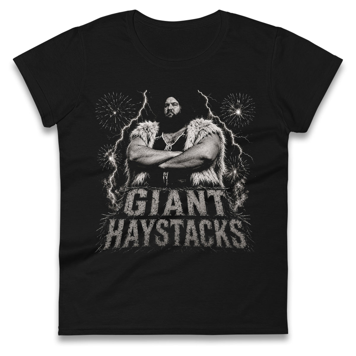Giant Haystacks Pro Wrestling Ladies T Shirt