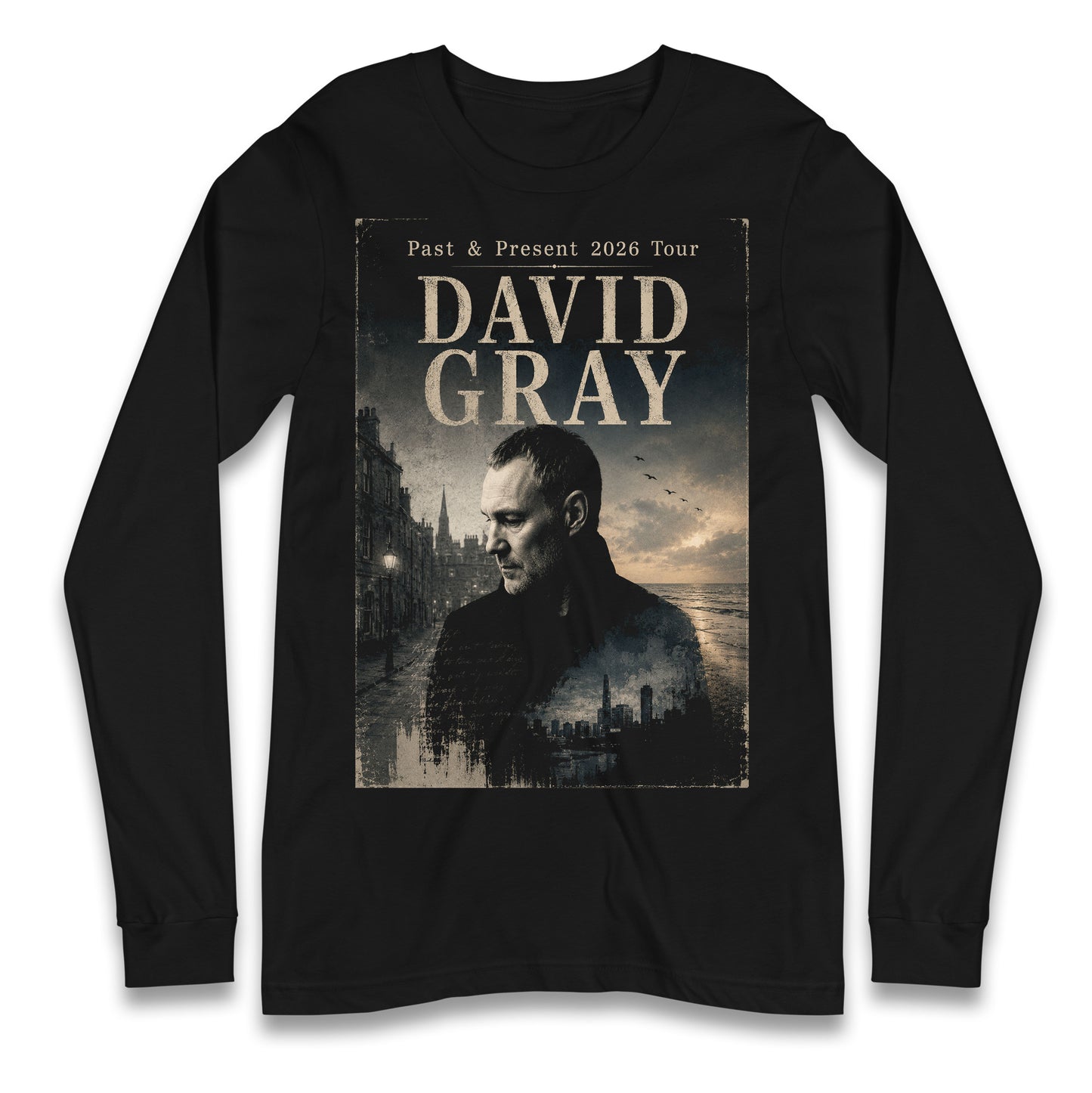 David Gray The Past And Present Tour 2026 Longsleeve Tee