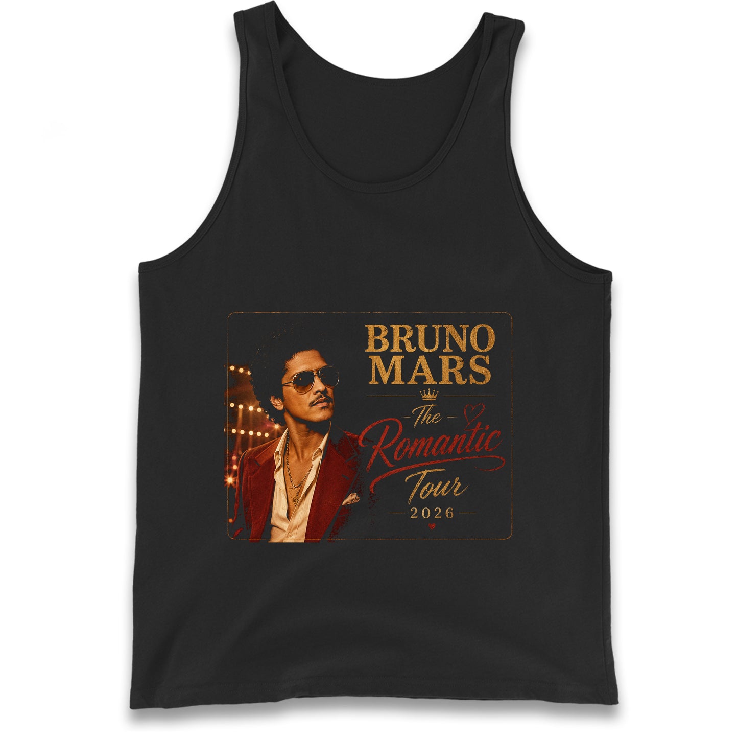 Bruno Mars The Romantic Tour 2026 Tank Top