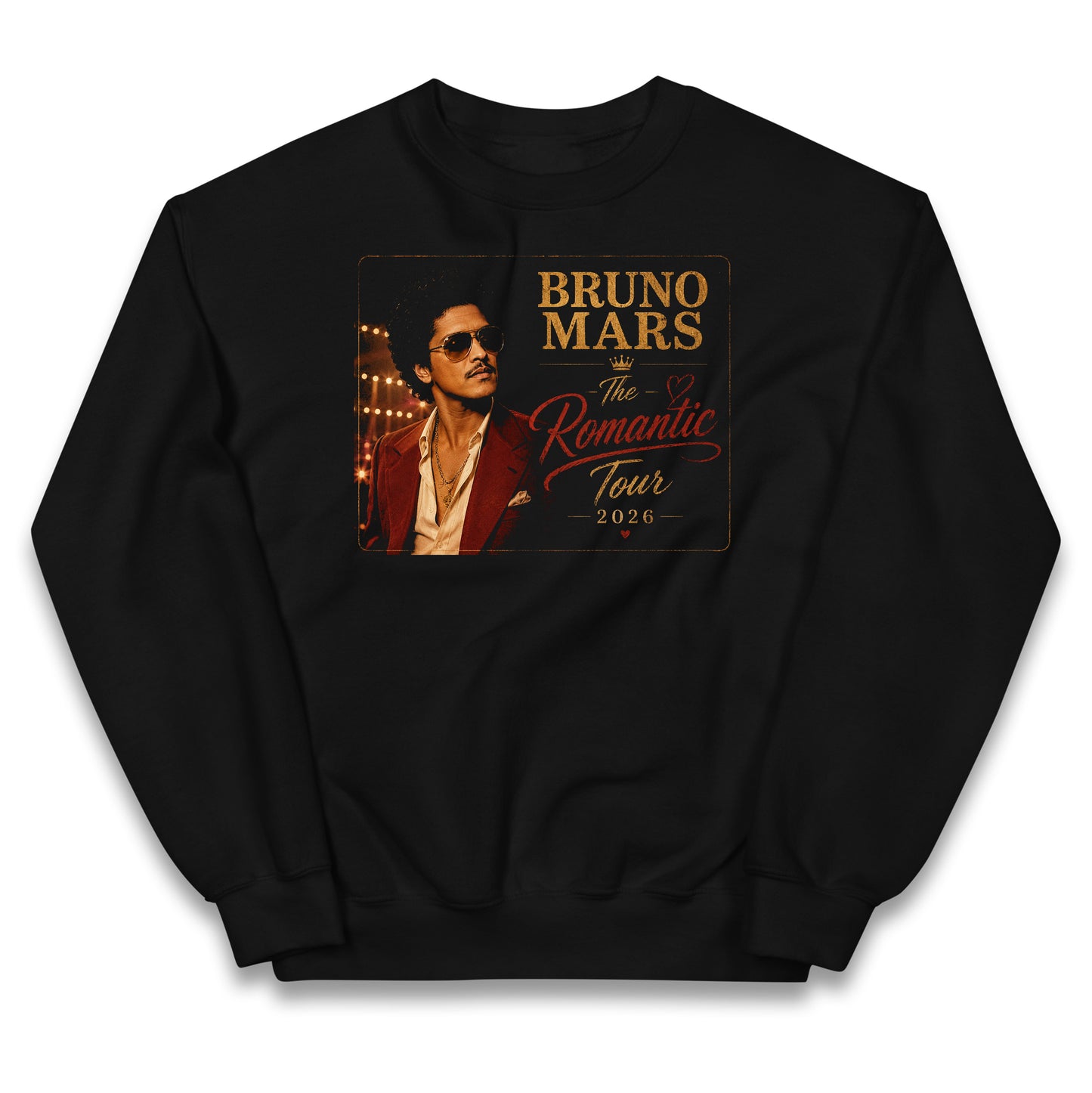 Bruno Mars The Romantic Tour 2026 Kids Jumper