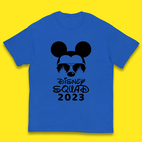 Disney Squad 2023 Mickey Mouse Minnie Mouse Cartoon Magic Kingdom Disney Castle Disneyland Trip Kids T Shirt