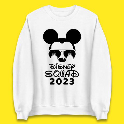 Disney Squad 2023 Mickey Mouse Minnie Mouse Cartoon Magic Kingdom Disney Castle Disneyland Trip Unisex Sweatshirt