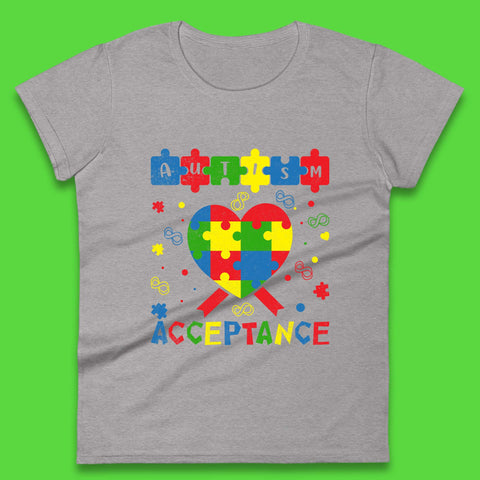 Autism Acceptance Awareness Womens T-Shirt