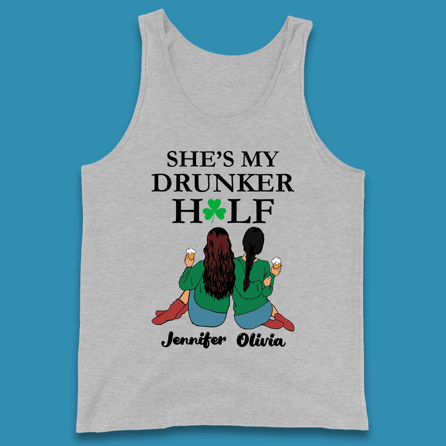 Personalised She's My Drunker Half Tank Top