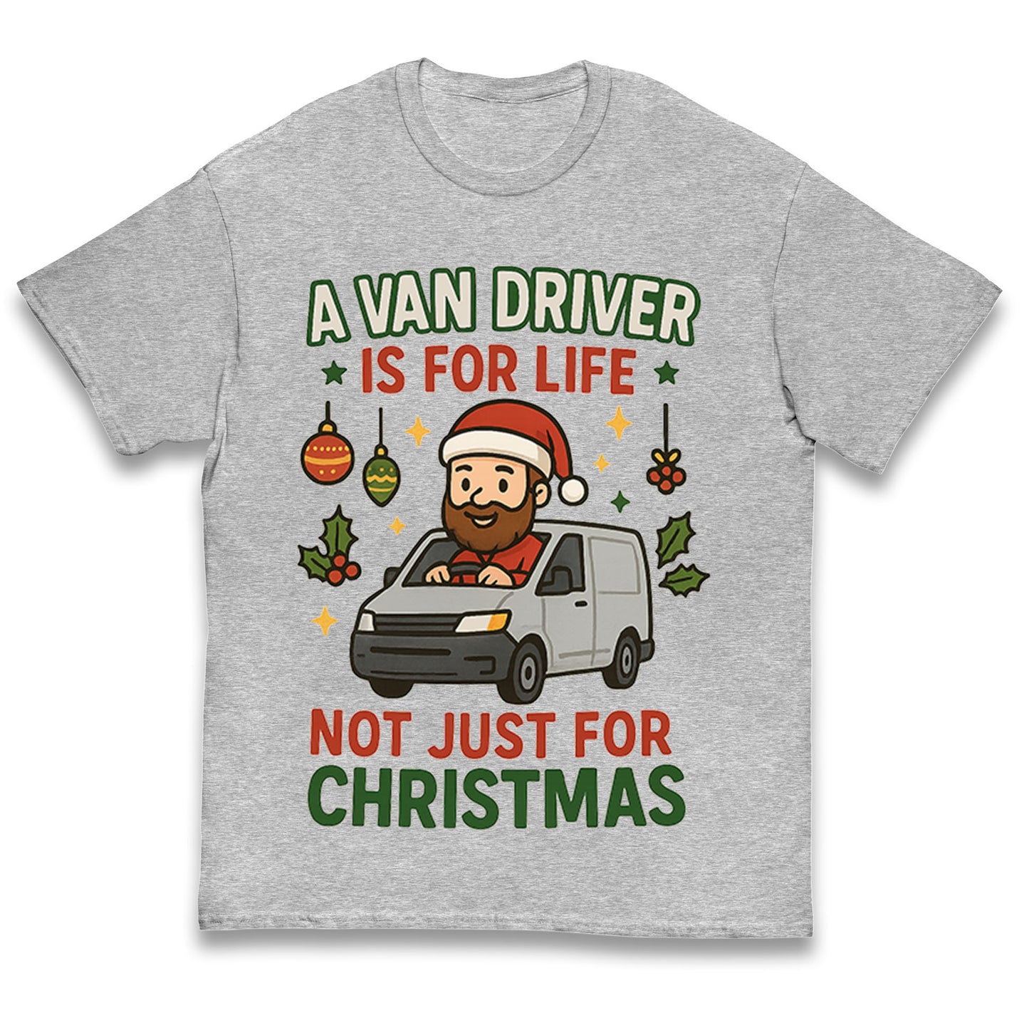 Van Driver Christmas Kids T Shirt