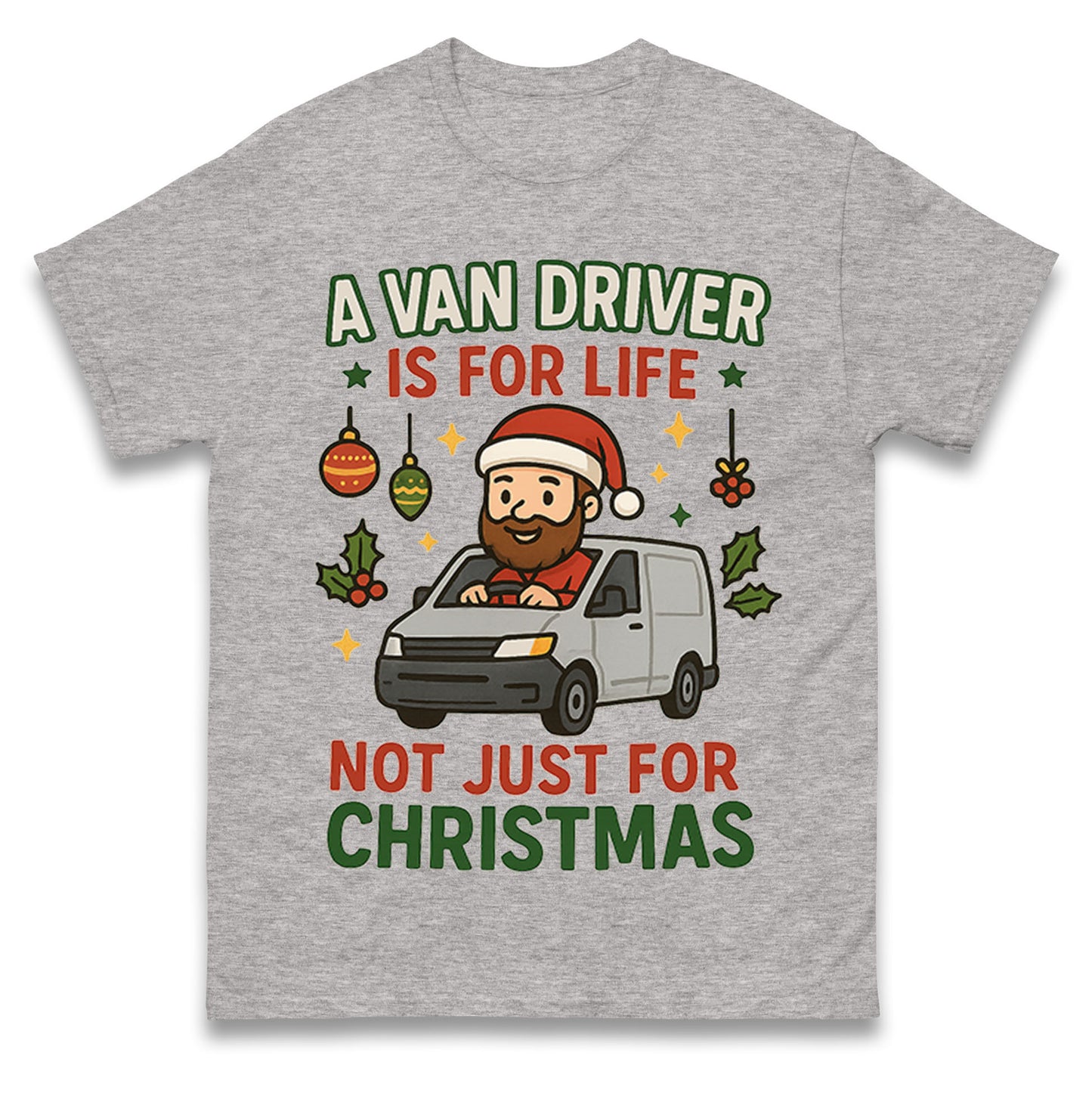 Van Driver Christmas T Shirt