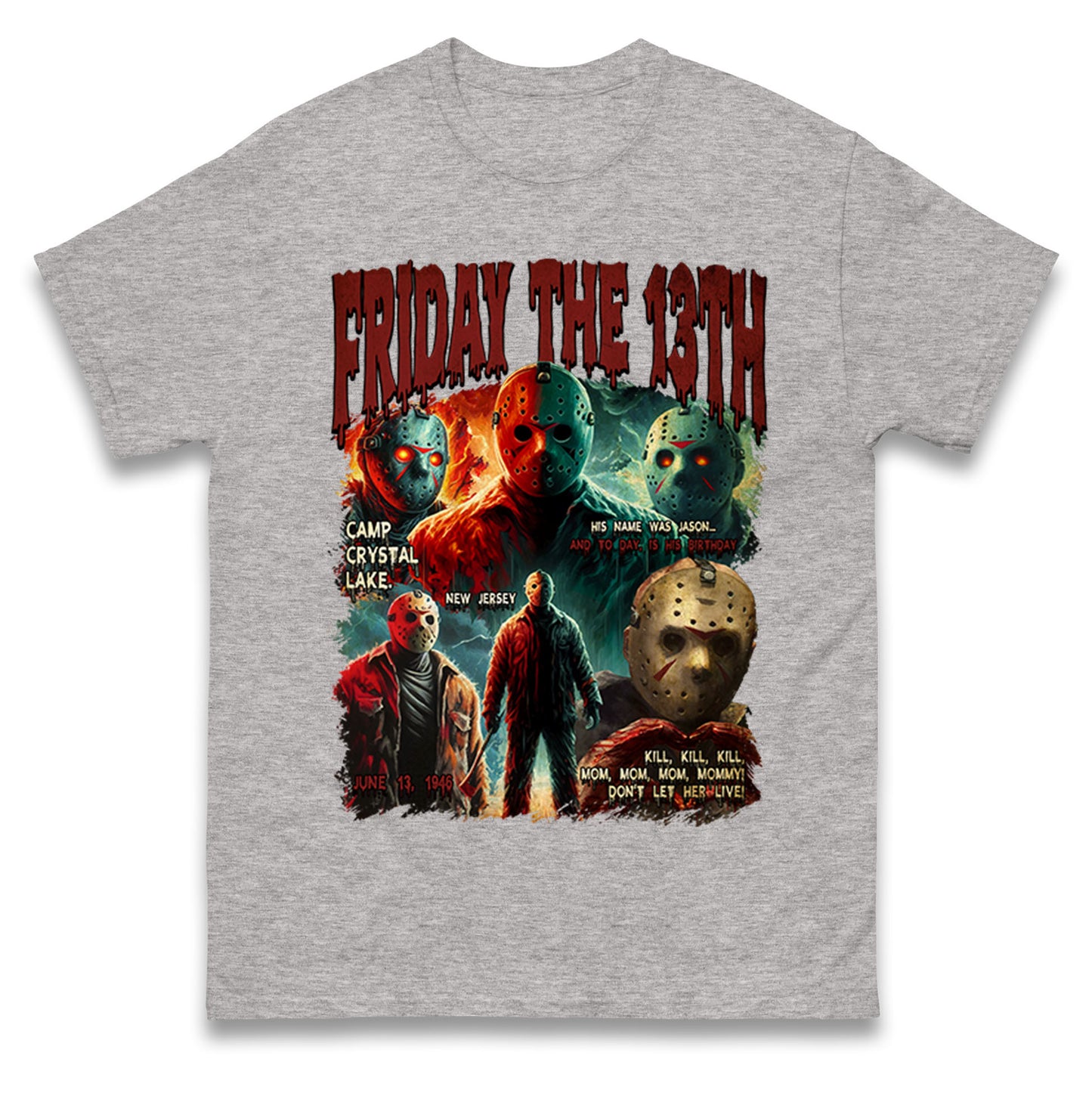 Jason voorhees Friday The 13th Halloween Bootleg T Shirt