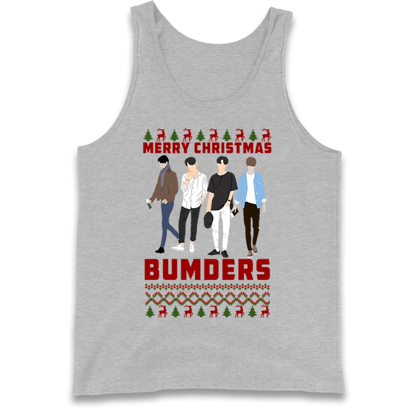 Merry Christmas Bumders The Inbetweeners Tank Top