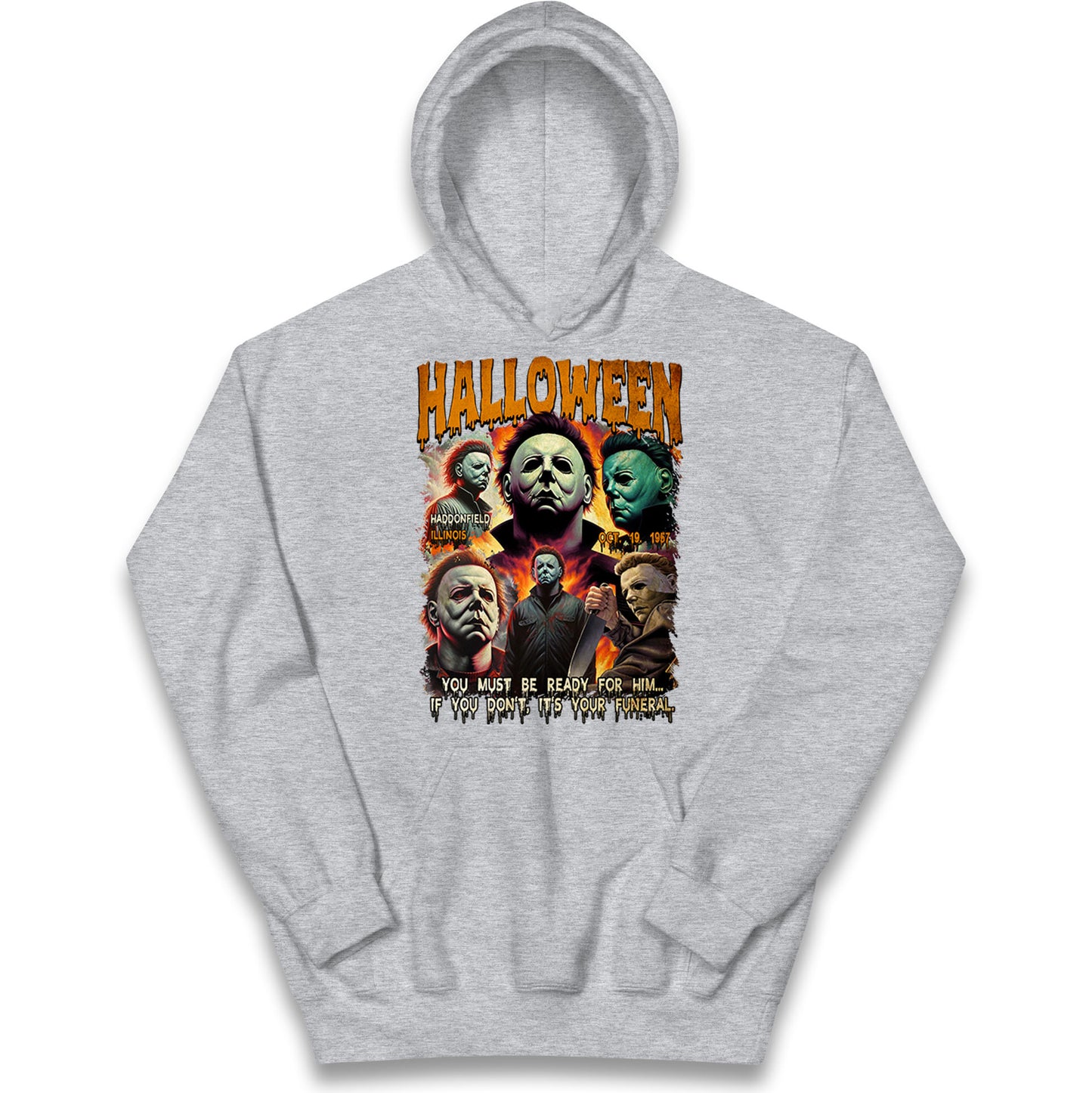 Michael Myers Horror Halloween Bootleg Kids Hoodie