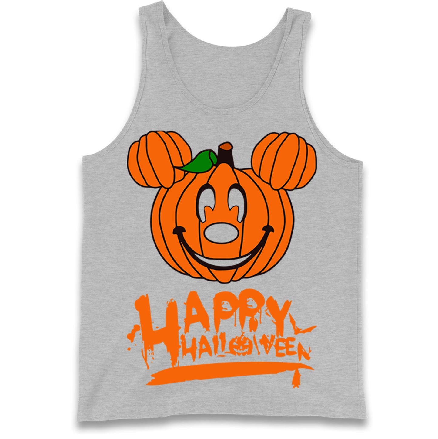 Mickey Mouse Pumpkin Happy Halloween Tank Top