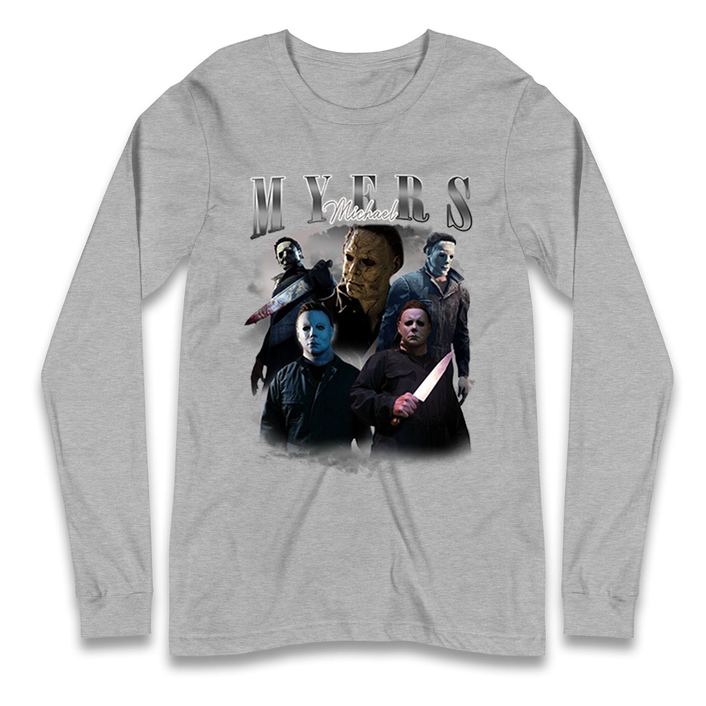 Michael Myers Serial Killer Halloween Bootleg Long Sleeve T Shirt
