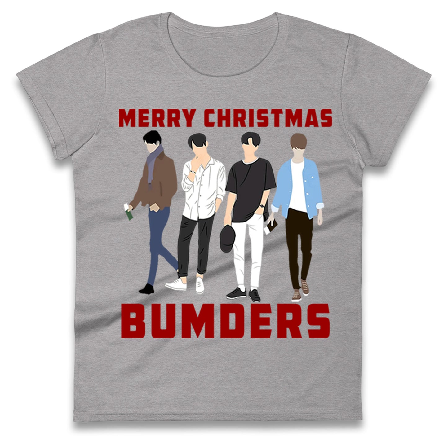 Merry Christmas Bumders The Inbetweeners Womens t shirt