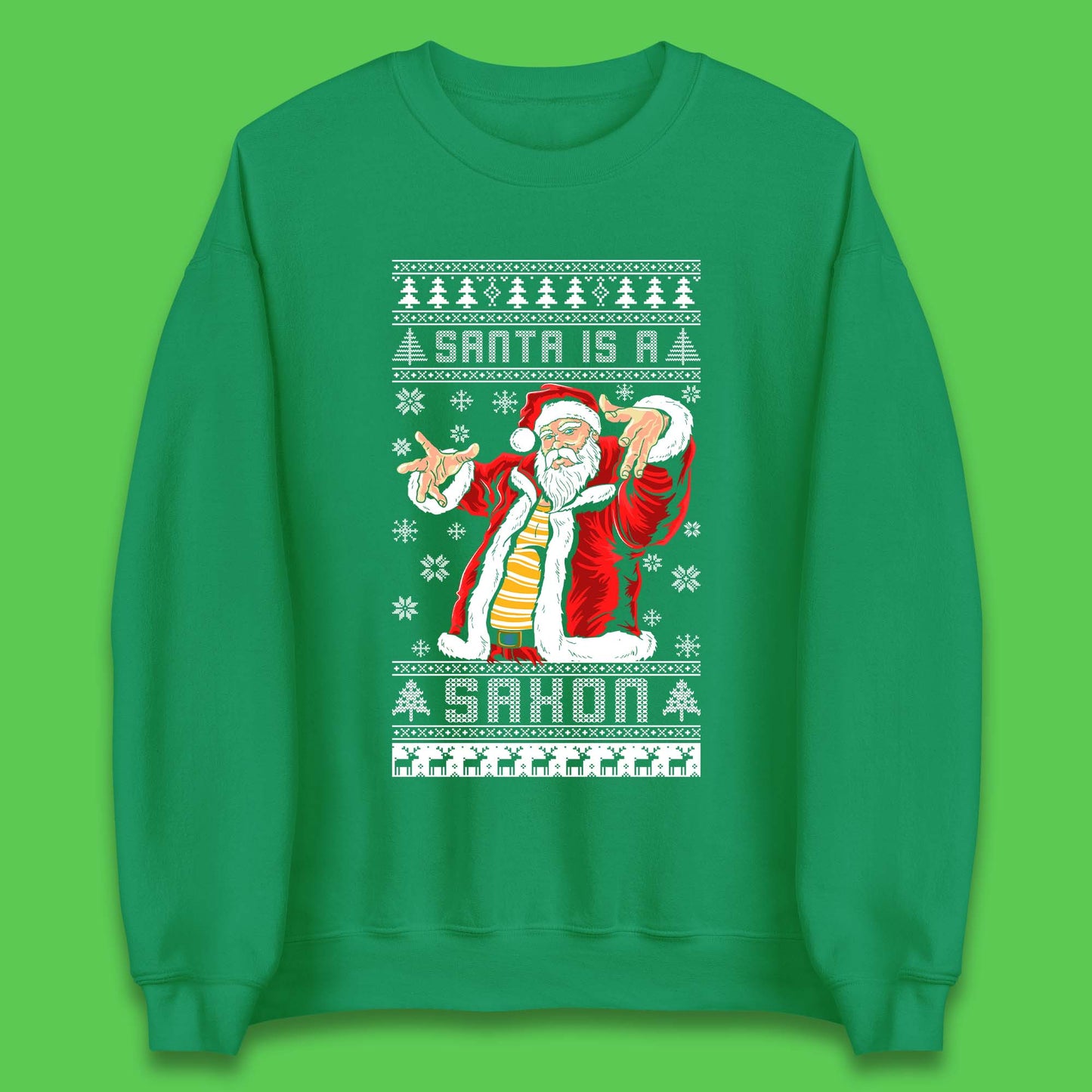 Santa is A Saxon Christmas Unisex Sweatshirt