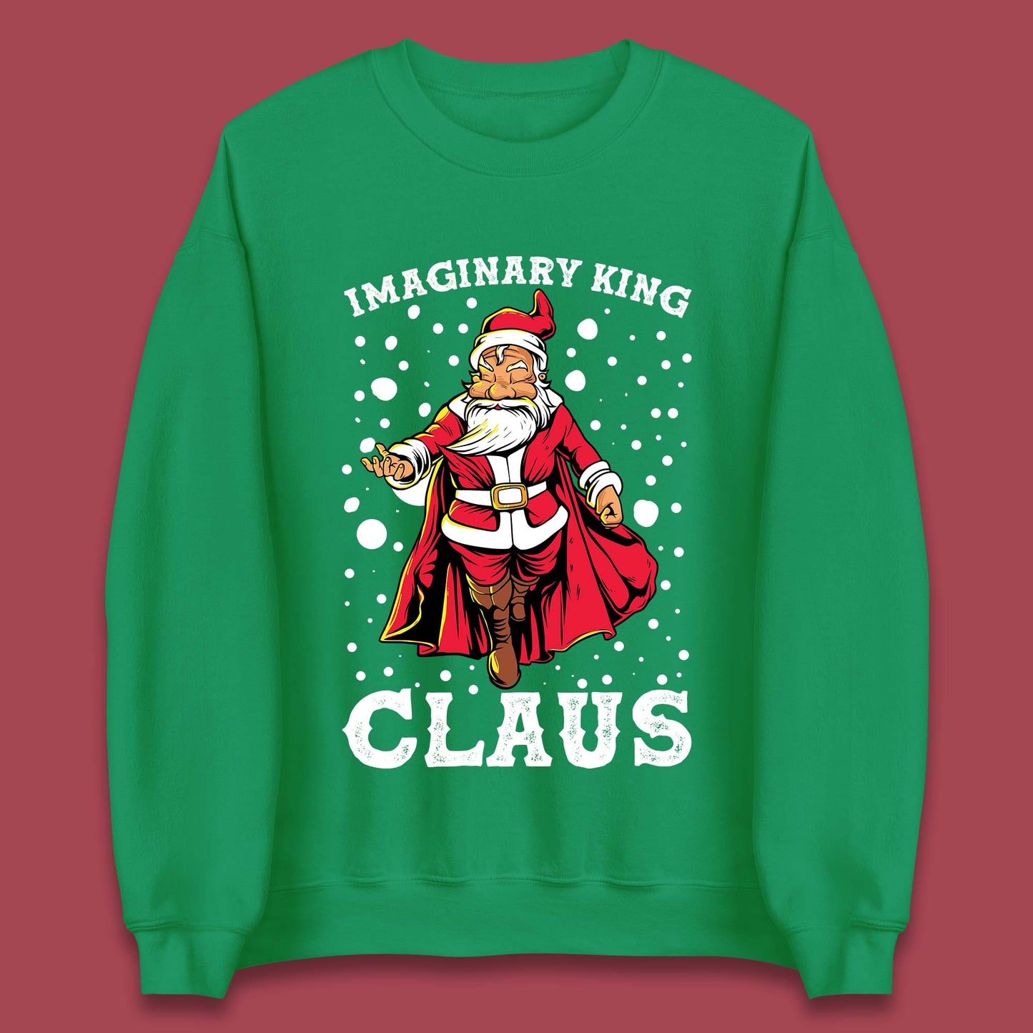 imaginary king santa christmas sweatshirt