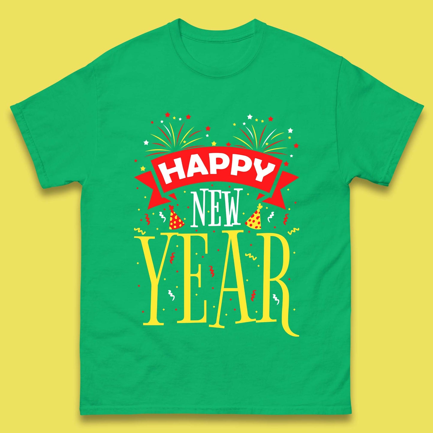 Happy New Year Celebrations Mens T-Shirt