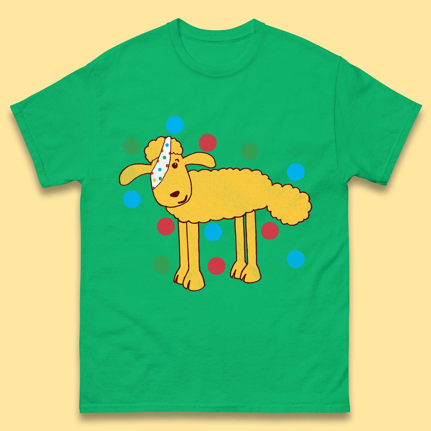 Spotty Pudsey Sheep Children In Need Dotty Spot Charity Raising Pudsey Sheep Mens Tee Top