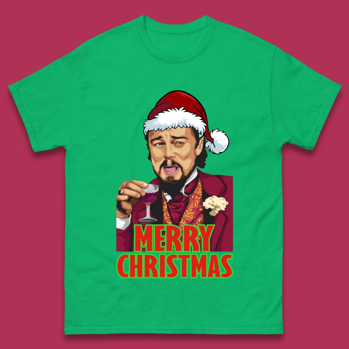 Leonardo DiCaprio Christmas Mens T-Shirt