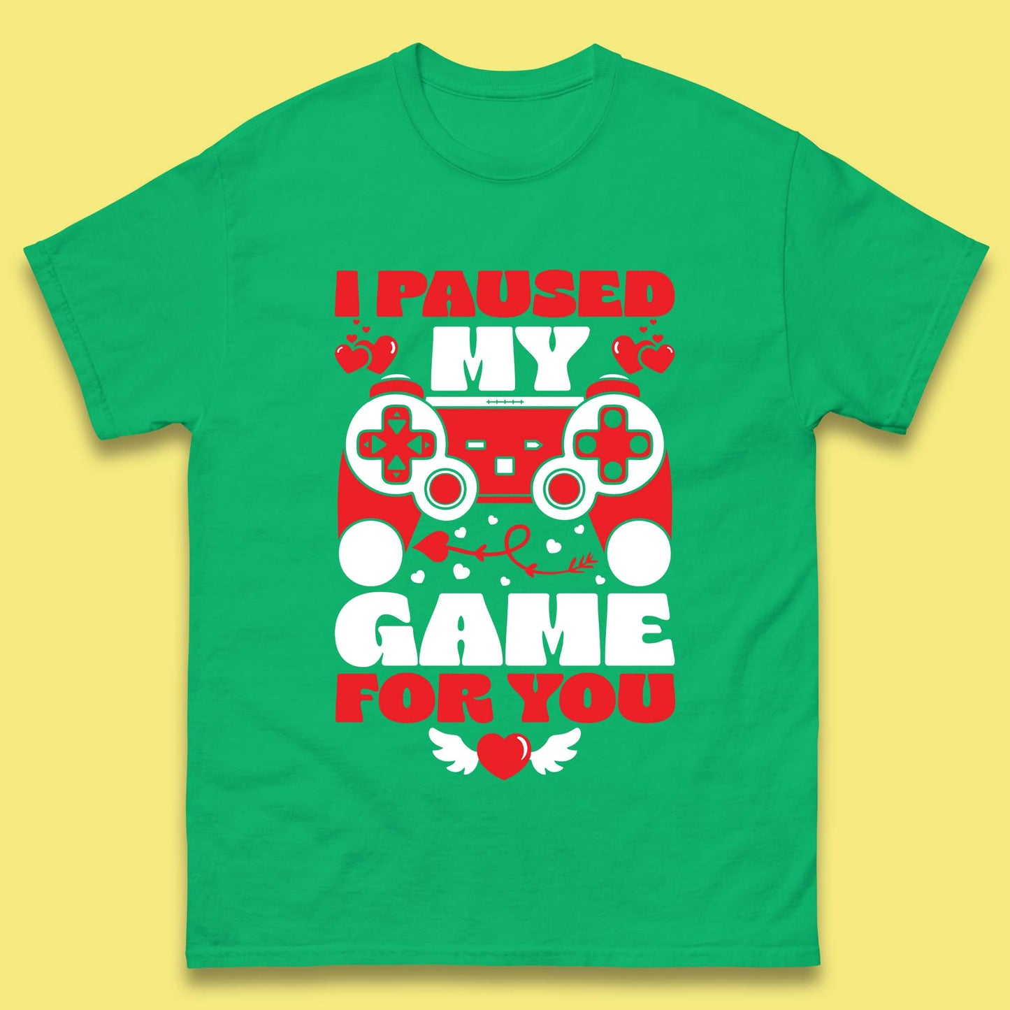 Valentine's Day Gamer Mens T-Shirt