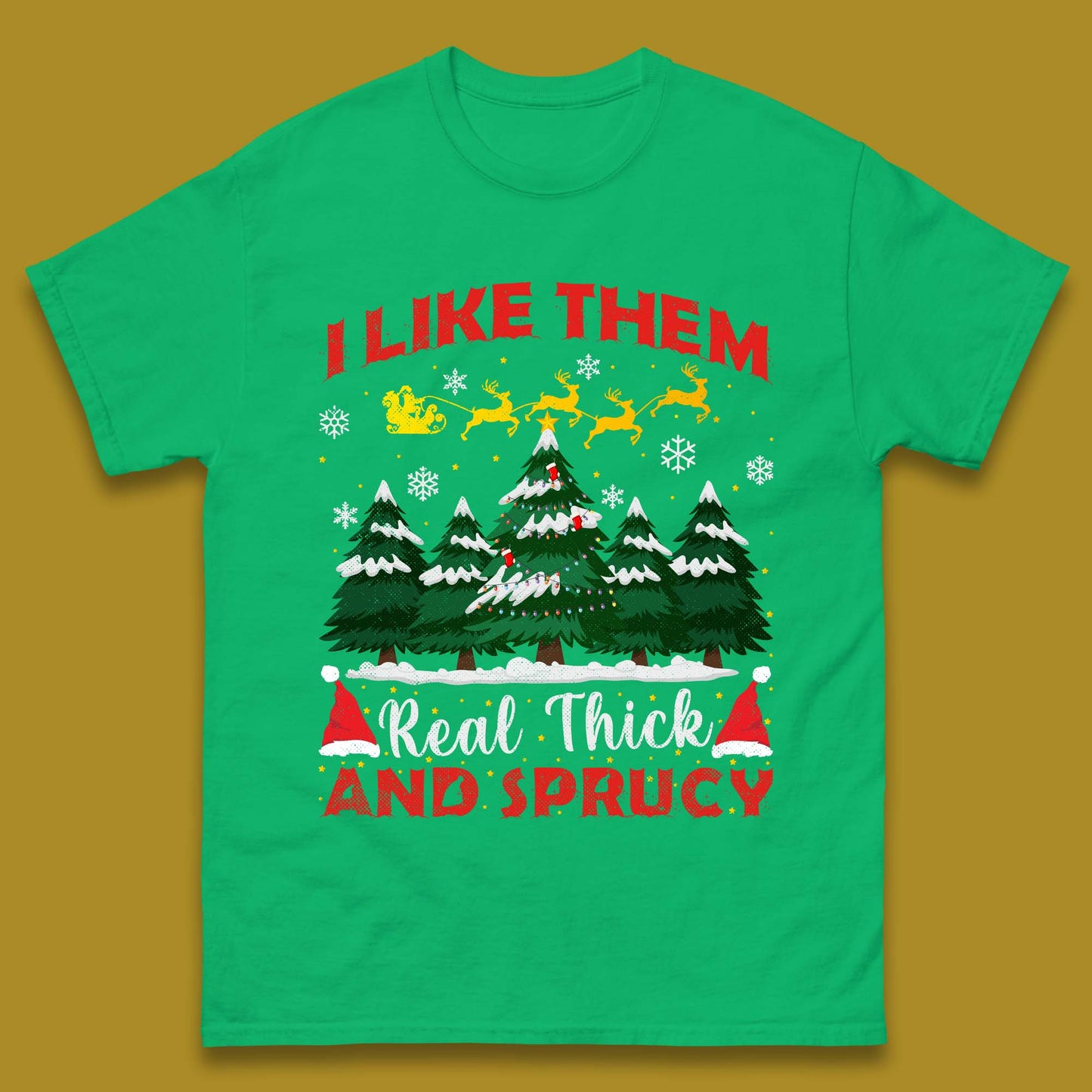 Sprucy Christmas Mens T-Shirt
