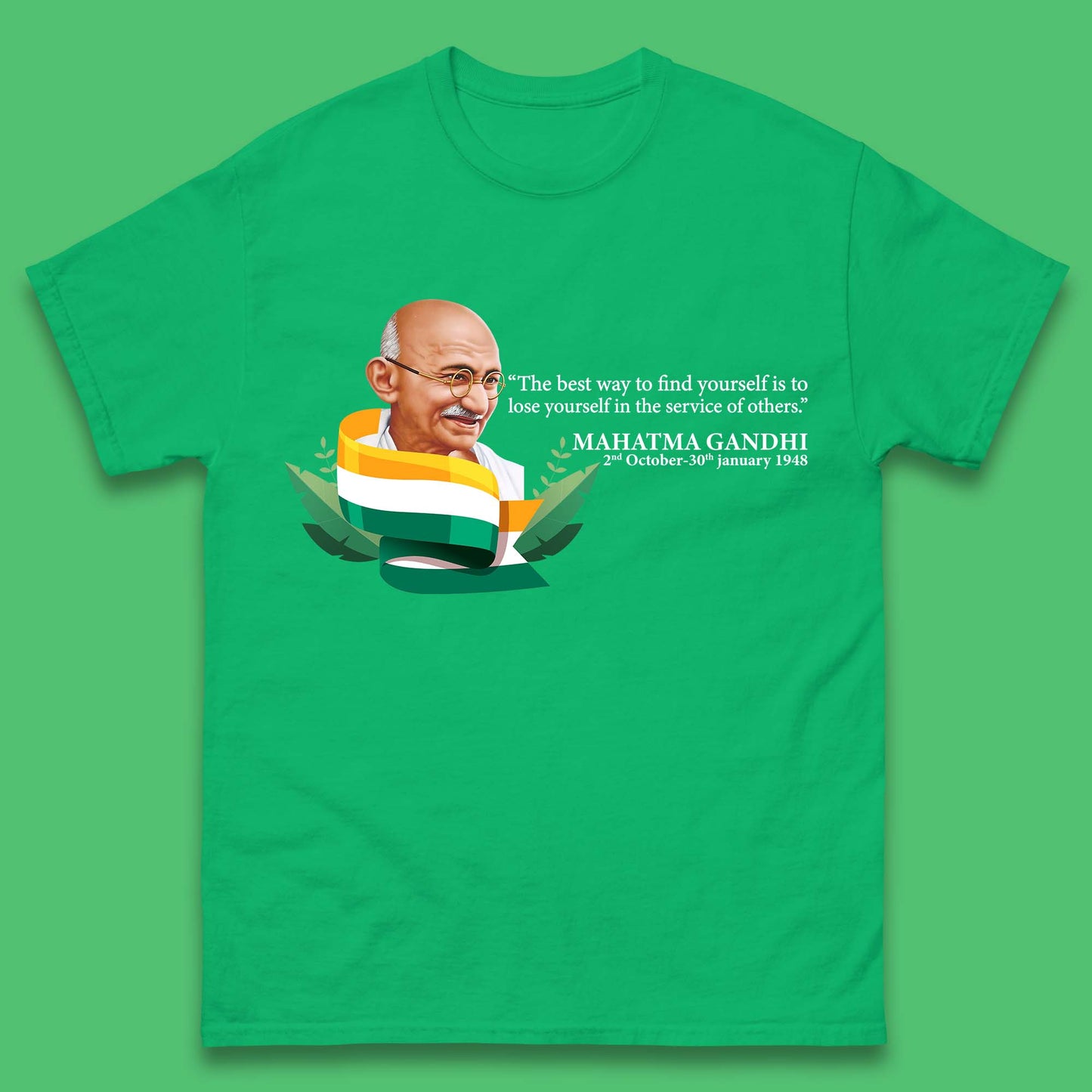 Mahatma Gandhi Quotes Mens T-Shirt
