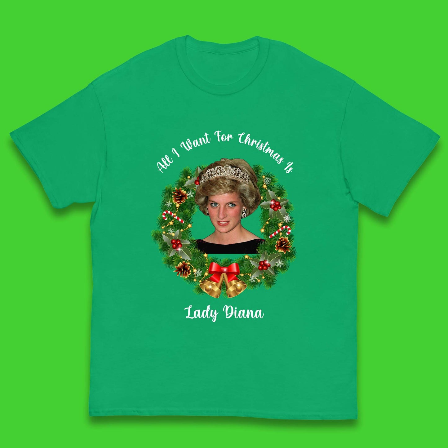 Lady Diana Christmas Kids T-Shirt
