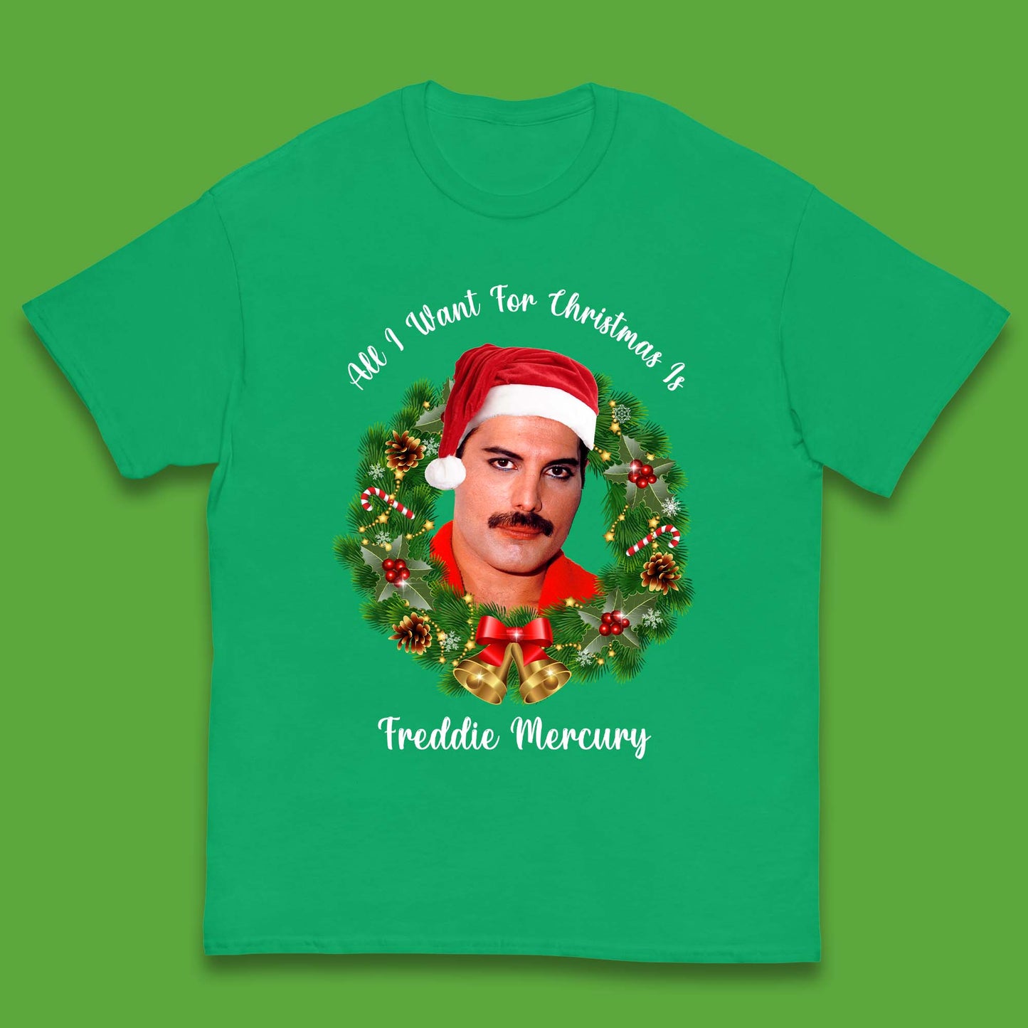 Freddie Mercury Christmas Kids T-Shirt