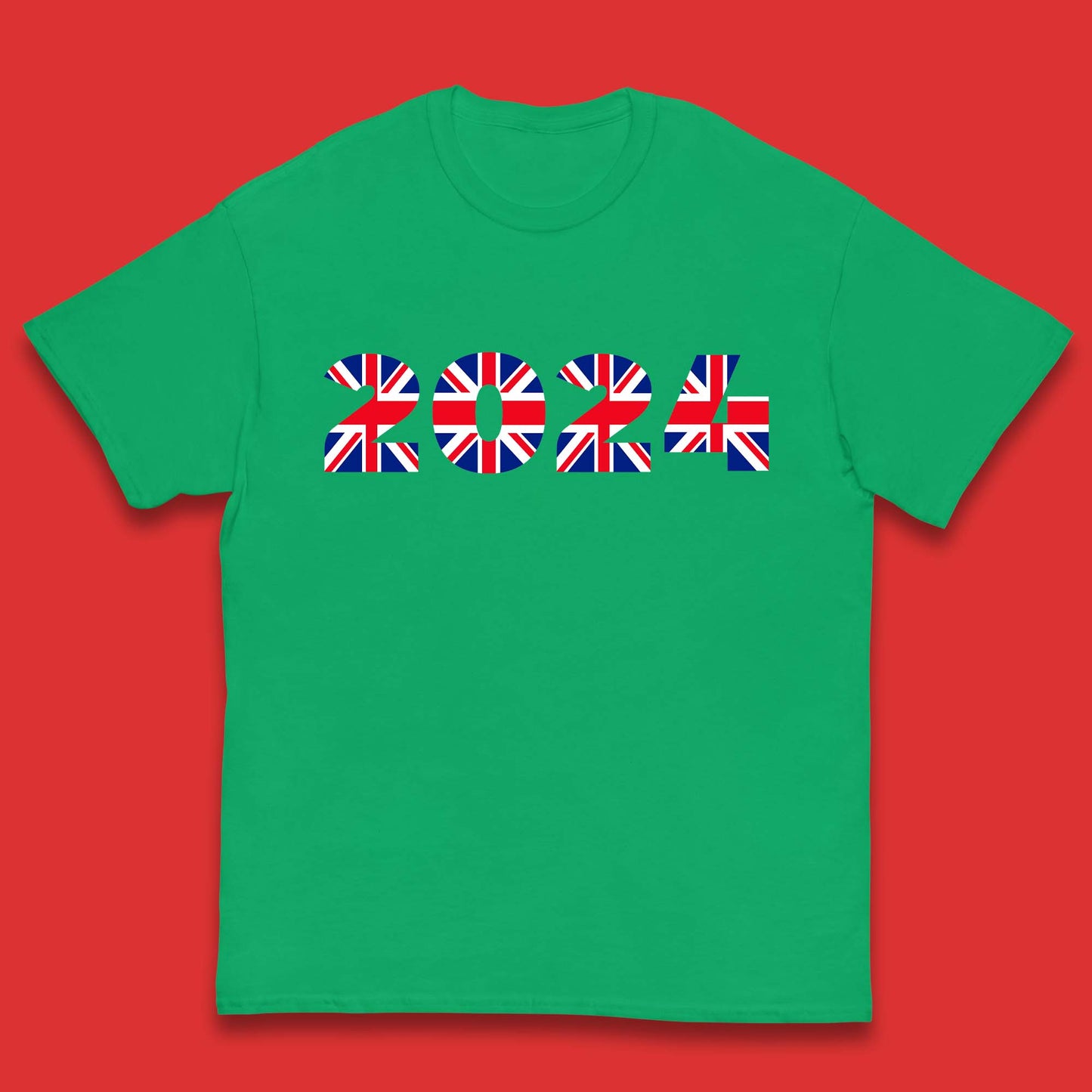 New Year 2024 UK Flag Kids T-Shirt