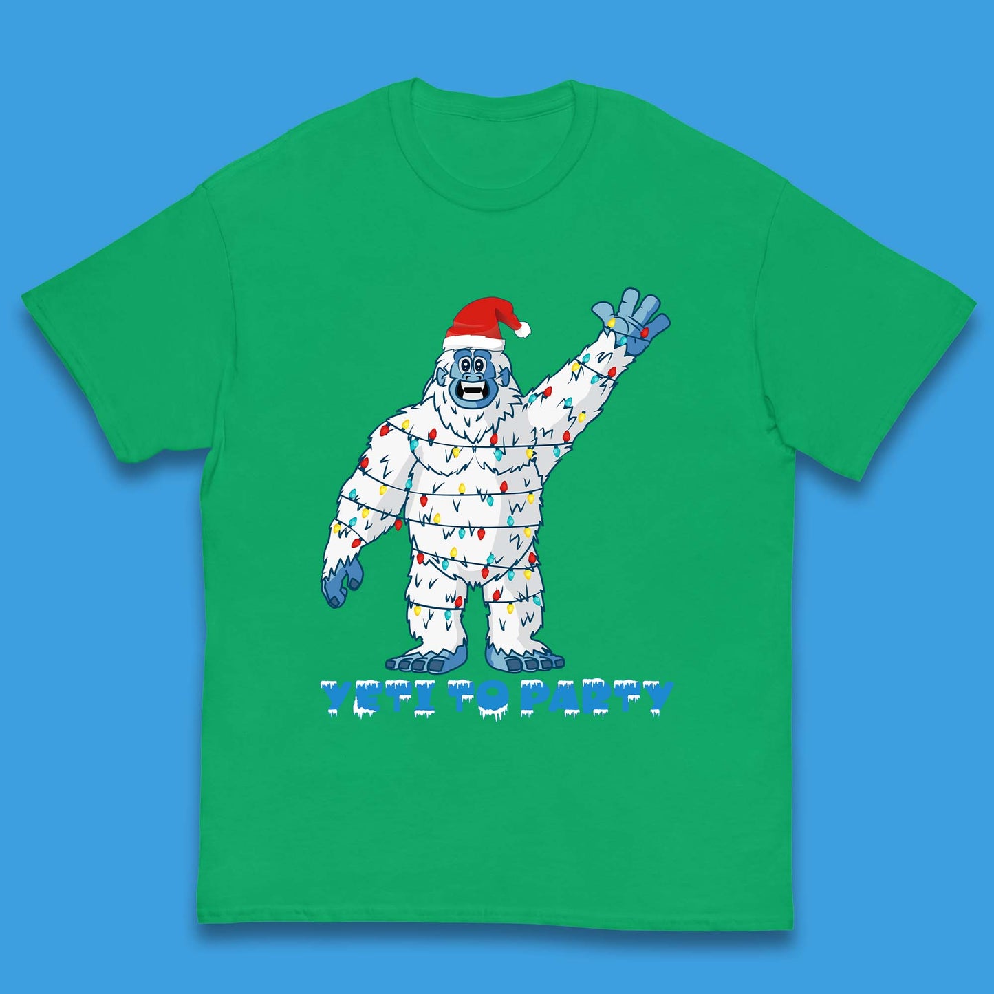 Yeti To Party Christmas Kids T-Shirt