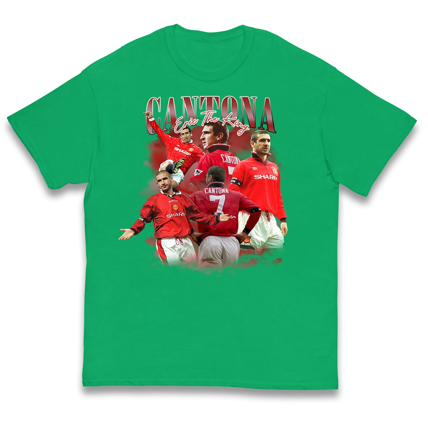 Retro Cantona Bootleg Football Kids T Shirt