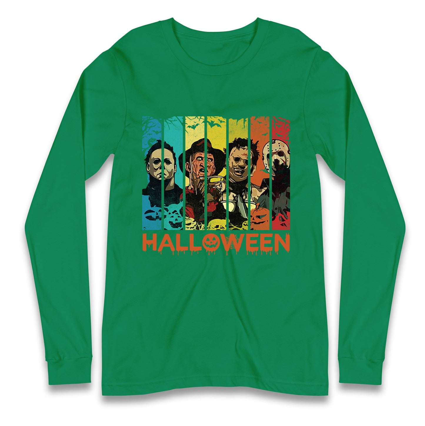 Vintage Villains Halloween Long Sleeve T Shirt